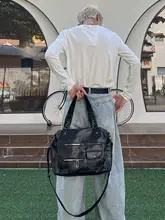 トートバッグ【大容量・レトロ・肩掛けスタイル・ユニセックス】