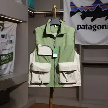 アウトドア用 男女兼用 防風防水透湿デザイン ジャケット【カラーブロック・軽量】