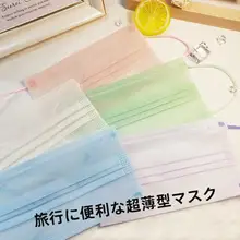 軽量二層構造の紫外線防止マスク【マカロンカラー・透湿性・小顔効果】