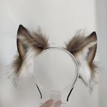 獣耳ヘアバンド【グレー＆ホワイトの狼・ブラックの狼・タマイズ可能】