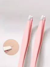 プロフェッショナルピンセット【眉毛用・ステンレス製・脱毛対応】