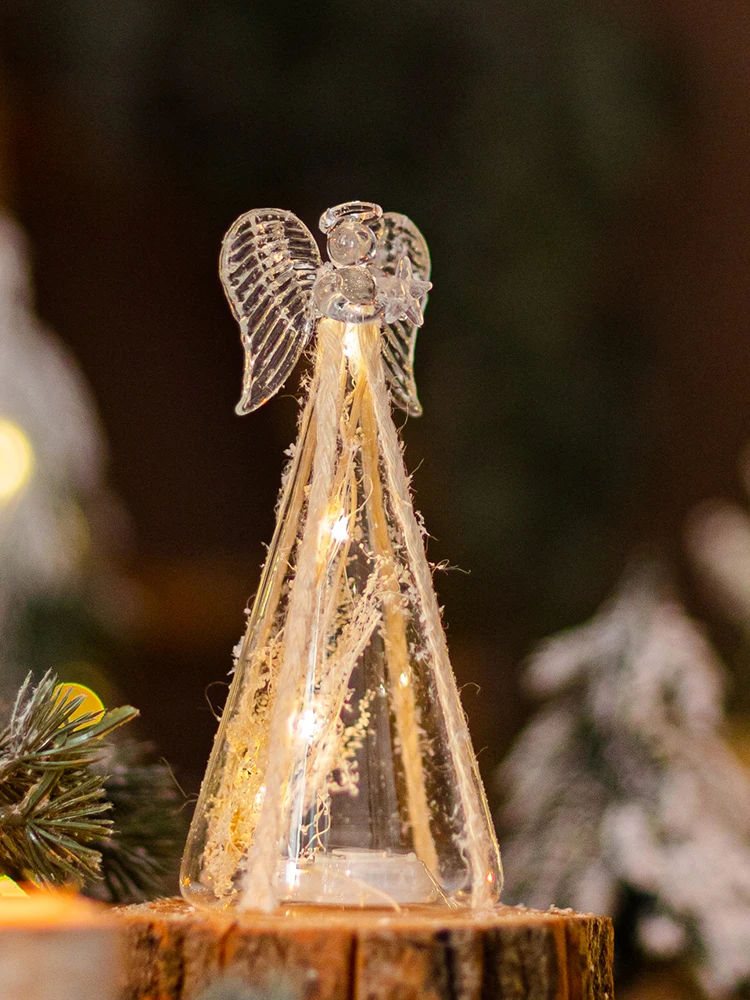 クリスマス装飾ライト 天使ガラスナイトライト：12月の季節感を活かしたテーブルデスクギフトの選定ガイド