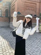 フード付きダウンジャケット【女性用・厚手・ポケット付き・小柄向け】