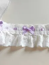 リボン付きレースフリル装飾【DIY・ロリータスタイル・裾と袖口用】