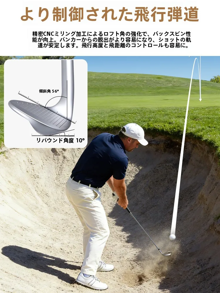 ノーメッキウェッジを選ぶべきタイミングは？pgmの多角度サンドウェッジが解決するリアルな悩み