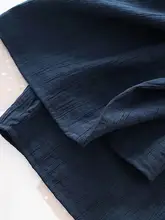 ゆったりした高腰のテロテロワイドパンツ【夏用・薄手・褶裥デザイン】（セットアップ対応）