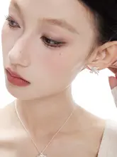 アイリスデザインのS925純銀ピアス【高級感・ヴィンテージ風・通勤用】