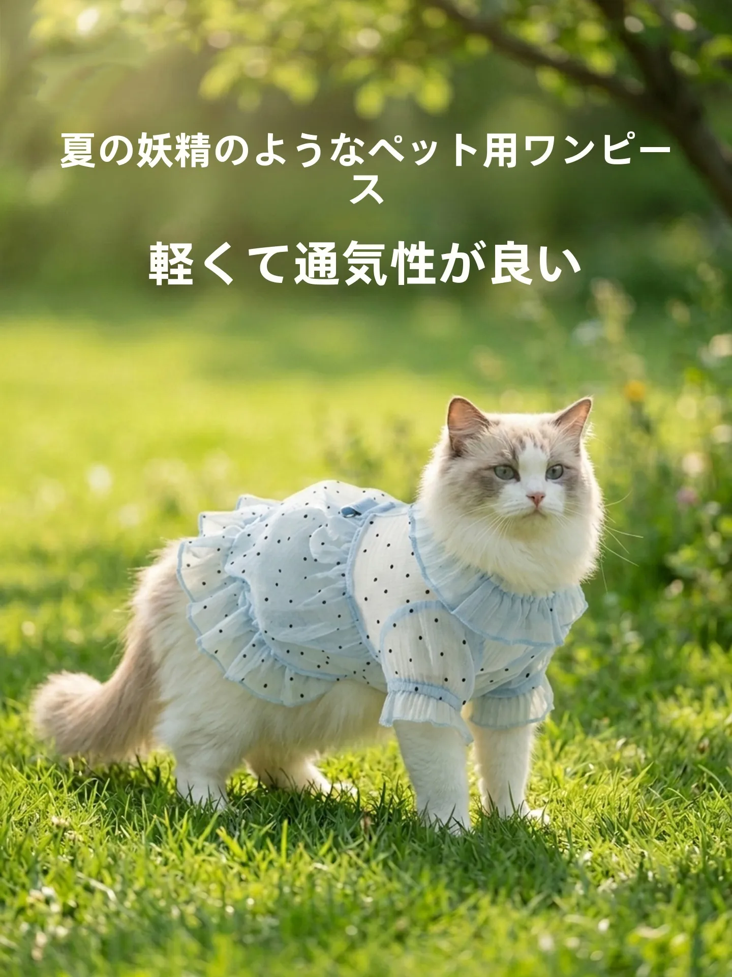 hipidog 防毛衣薄手ドレス：室内ペットの夏の快適さを実現する通気性デザイン