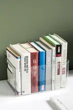 透明書籍収納ラック【学生用・デスク整理・本立て】