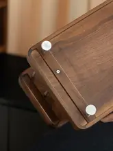 ペット用オープンラック【おやつ・おもちゃ収納・ウォールナット素材・移動可能】
