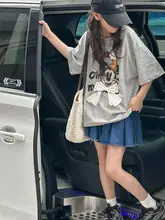 勾花デザインの女児夏用短袖Tシャツ【ゆったりとしたサイズ・カジュアルスタイル】（セットアップ対応）