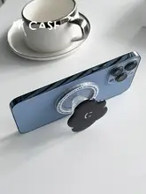 マグセーフ対応 磁気吸着式スマホスタンド【伸縮・回転機能付き】