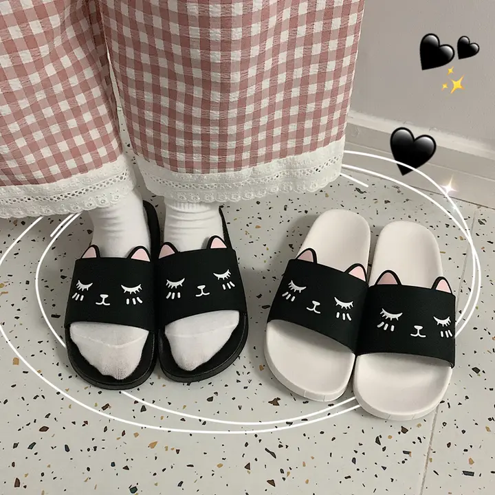 細いストライプのサマー用スリッパ【女性用・室内・滑り止め・お洒落可愛い】