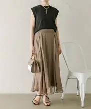 デイリーノリースイート光沢チュールスカート