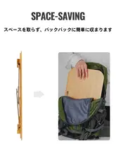 軽量ミニ折りたたみ竹製テーブル【キャンプ・リビング・勉強用】