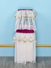 ドリンクディスペンサー用防塵カバー【レース素材・2点セット・欧風デザイン】