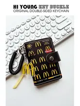 カードケース オリジナル ブラック×ゴールド バーガーモチーフ カード収納 学生証 IDケース「HiYOUNG」