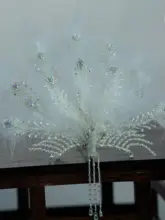 流れる糸の長いタッセル付き 鳳冠【中華風・パール飾り・ヘアアクセサリー】