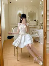 華やかなデザイン！フリル付きフレンチスタイルのタイトワンピース【デート用・夏季・軽やかな スカート】
