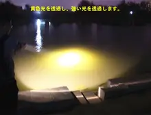 防水LEDダイビングヘッドライト【水中100メートル対応・強力な明るさ・充電式・白光・黄光切替】