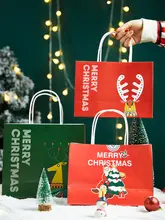 クリスマス用 手提げバッグ【平安夜・小型・贈り物やお菓子の包装に最適】