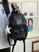 レトロなドット柄のリュックサック【軽量・アウトドア・学生用】（セットアップ対応）