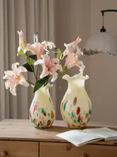 ガラス花瓶 シンプル 上品 リビング 卓上インテリア 生け花 おしゃれ