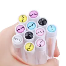 クリスタルハンドルの携帯用まつげブラシ【ダイヤモンド装飾・眉刷り付き】