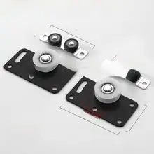 スリム衣装棚用スライドドアレール【60kg対応・上下ガイド付き・ダブルレール・滑車セット】