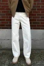 白いデニムパンツ【メンズ・春夏用・シルエット・ストレートレッグ】