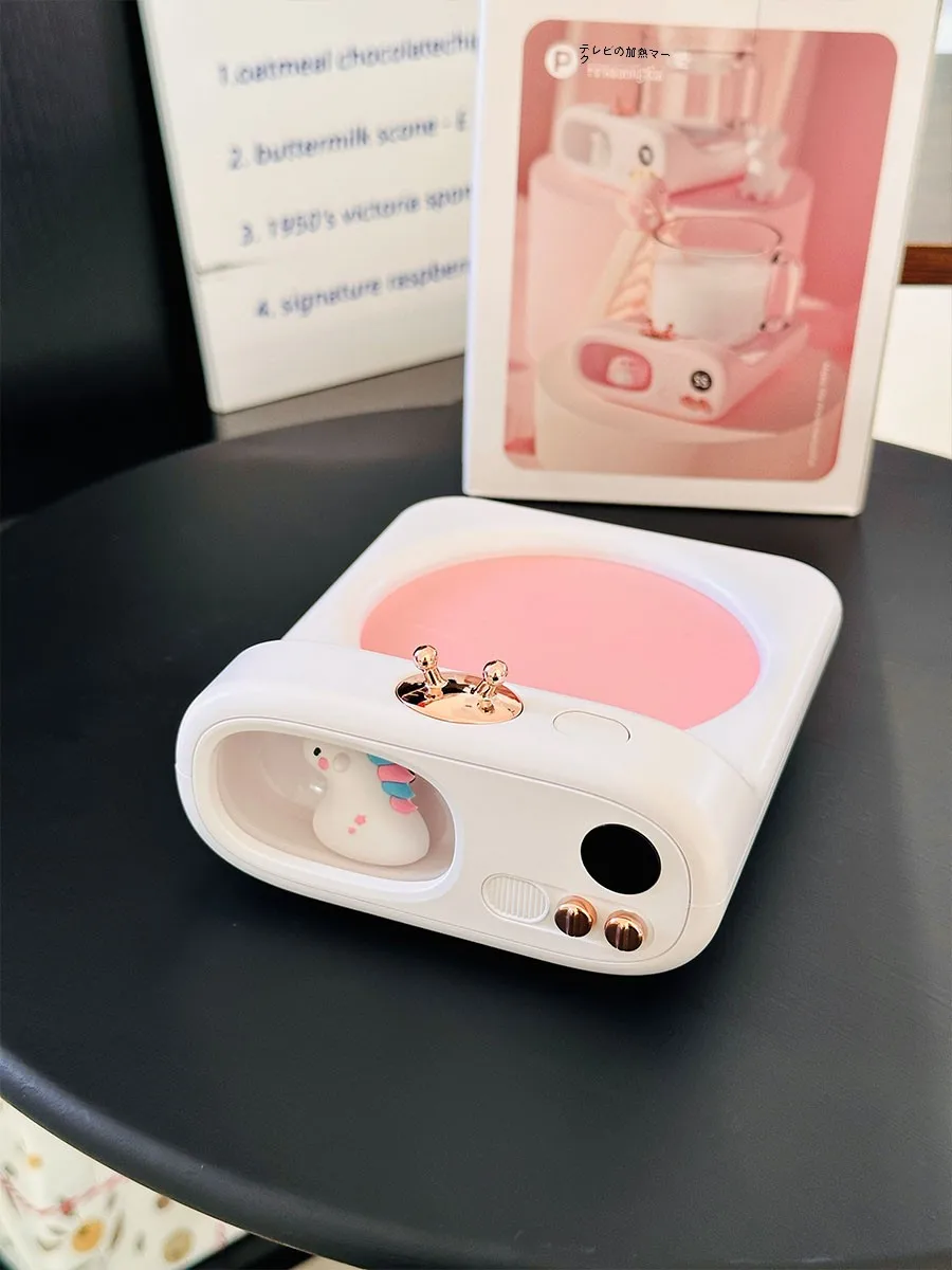 かわいいユニコーン 55℃ スマート保温ヒーターコースター：5in1機能の実用性と使い方