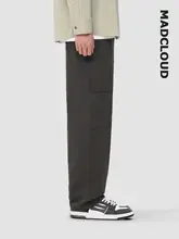 アメリカンスタイルの工事用パンツ【水洗い加工・デストロイド・ストレートシルエット・春秋用】