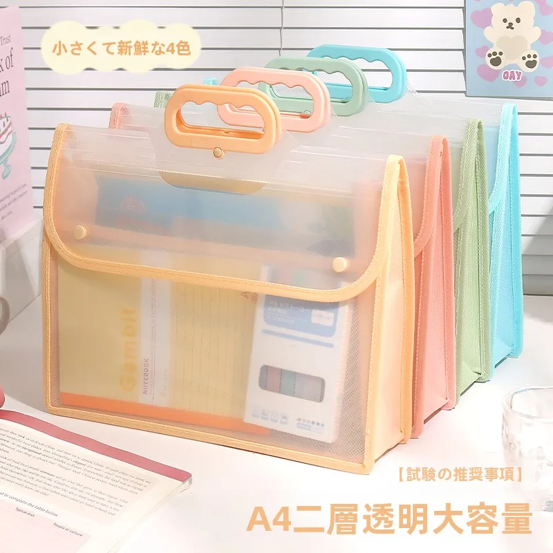 小学生用トートバッグ：A4縦型で試験書類を防水収納