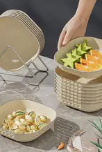 軽量おしゃれ フルーツスナックプレート【家庭用・小皿・ゴミ収納・食卓用】