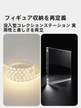 ロック付きアクリル透明展示キャビネット【LEDライト・スリムデザイン・コレクション用】