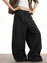 通勤やカジュアルに最適なワイドレッグパンツ【シンプルなデザイン・ドレープ感・女性用】