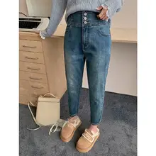 冬用 レディース スリムフィットデニムパンツ【極上の柔らかさ・ウエスト伸縮性・細身デザイン】