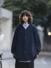春秋用 ヴィンテージ風風合いのカーディガン【カップル対応・ラフカジュアル】
（セットアップ対応）