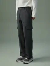 春秋用 メンズカジュアルパンツ【ストレート・ワイドフィット・工装風】