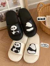 イラスト付きカップルパンダスリッパ【夏用・室内・防滑・防臭・EVA素材】