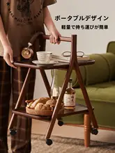 小型木製収納ラック【スナック用・階層型・ベッドサイド＆隙間収納】