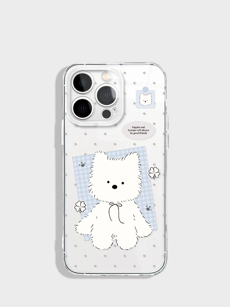 かわいい犬デザインのiPhoneケース：透明TPUソフトシェルの実用性とデザイン性