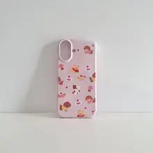 カートゥーンデザインの可愛い犬柄iPhoneケース【冬のパーティー向け・全周保護・柔らかい素材】