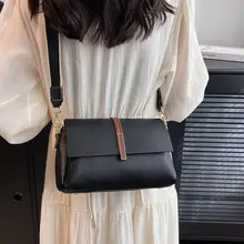 独立三層の幅広ショルダーバッグ【トレンド・斜め掛け・レディース】