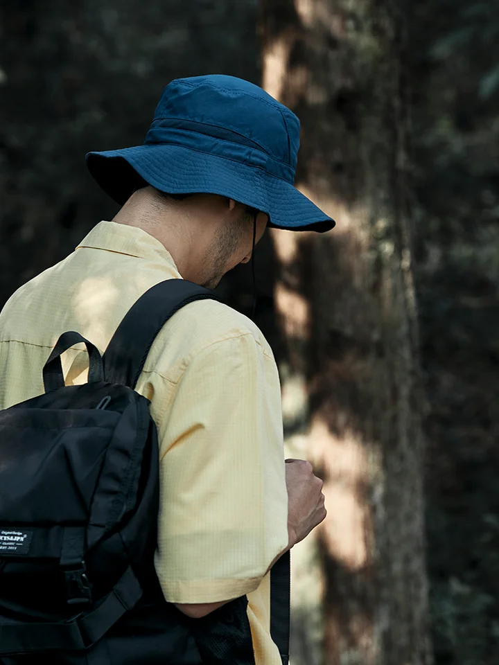 アウトドア用 男性用フィッシャーハット【夏用・防晒・通気性・登山・キャンプ・釣り】