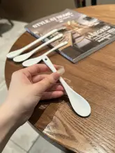 純白陶製ミニスプーン【コーヒーかき混ぜ用・キッチン調味用】