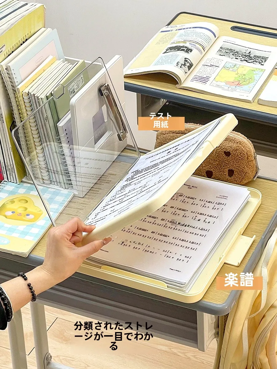 厚手の書類ホルダー：学生用A4試験用紙収納に最適な実用性と耐久性のバランス