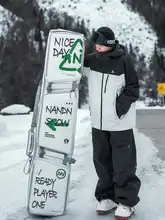 NANDN スノーボードバッグ【大容量・乾湿分離・ローラー付き】
