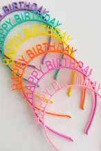 子供用バースデーデコレーションセット【虹デザイン・誕生日用ヘアバンド・女の子・男の子向け】