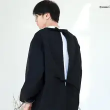 通気性のある薄手長袖エプロン【ユニセックス・日本風・キッチン用・作業服】